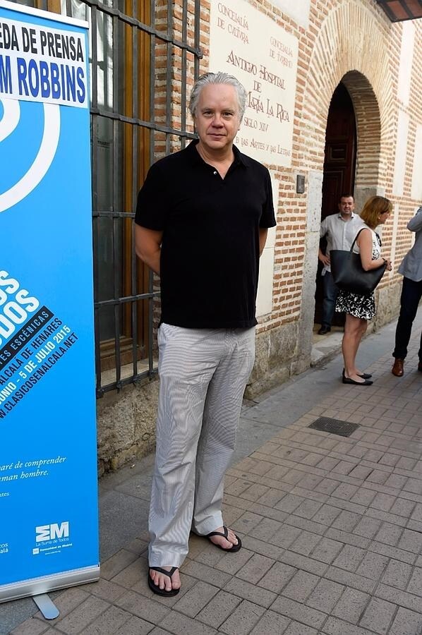 Tim Robbins, con look 'guiri' en Madrid