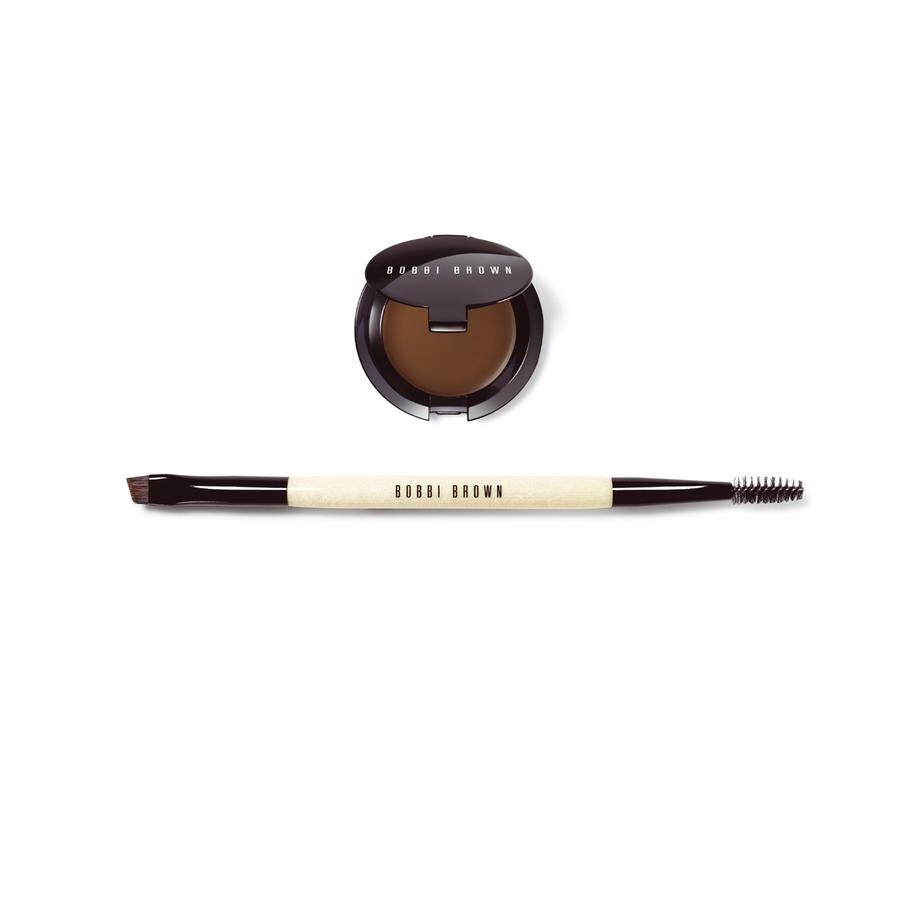 Maquillaje para las cejas: Long-Wear Brow Gel y brocha Dual-Ended Brow Definer/Grommer Brush de Bobbi Brown