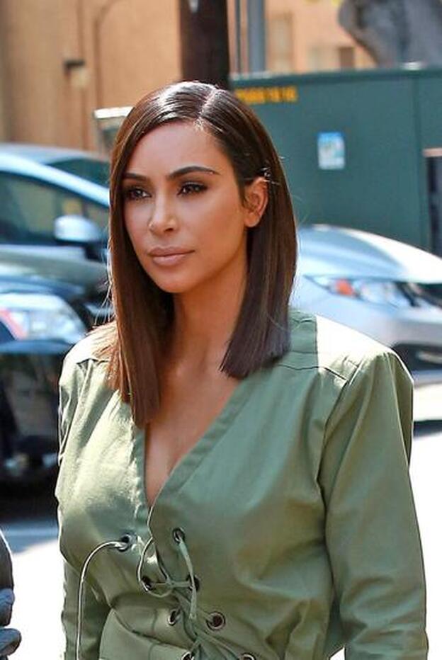 El Nuevo Corte De Pelo De Kim Kardashian Un Long Bob Asim Trico