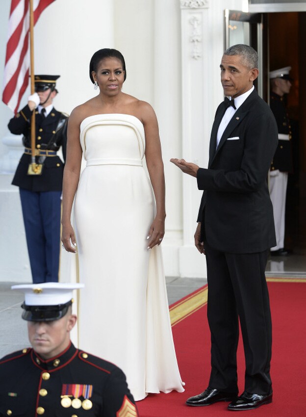 El vestido de Brandon Maxwell de Michelle Obama
