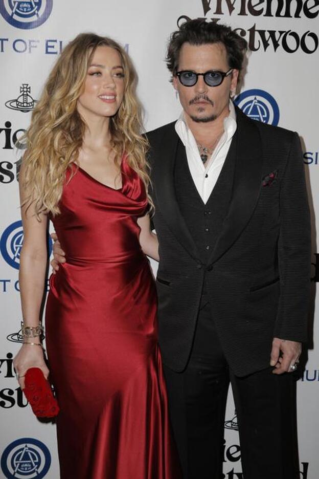 Johnny Depp y Amber Heard en una de sus útlimas apariciones públicas./getty.