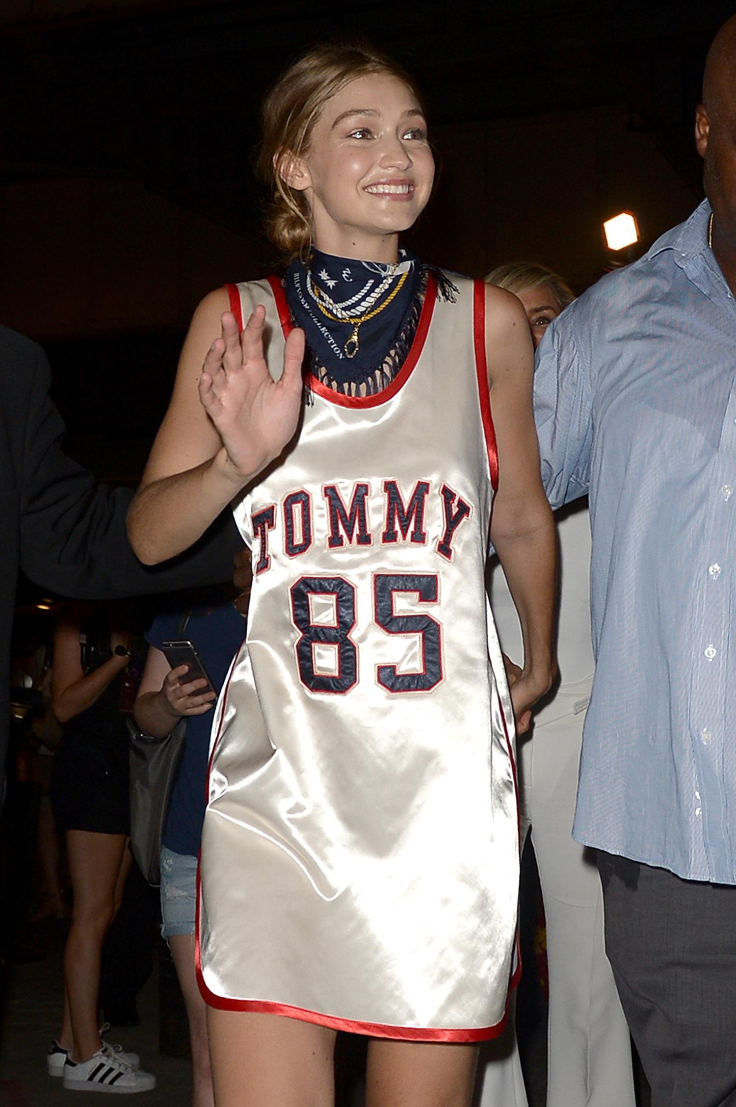 Gigi Hadid en su desfile para Tommy Hilfiger en la Semana de la Moda de Nueva York
