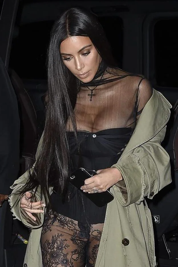 Kim Kardashian en una imagen de la semana pasada en París./cordon press.
