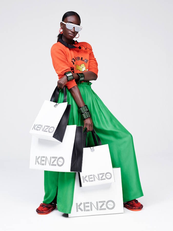 Colores muy vivos en lo nuevo de KENZO X H&M