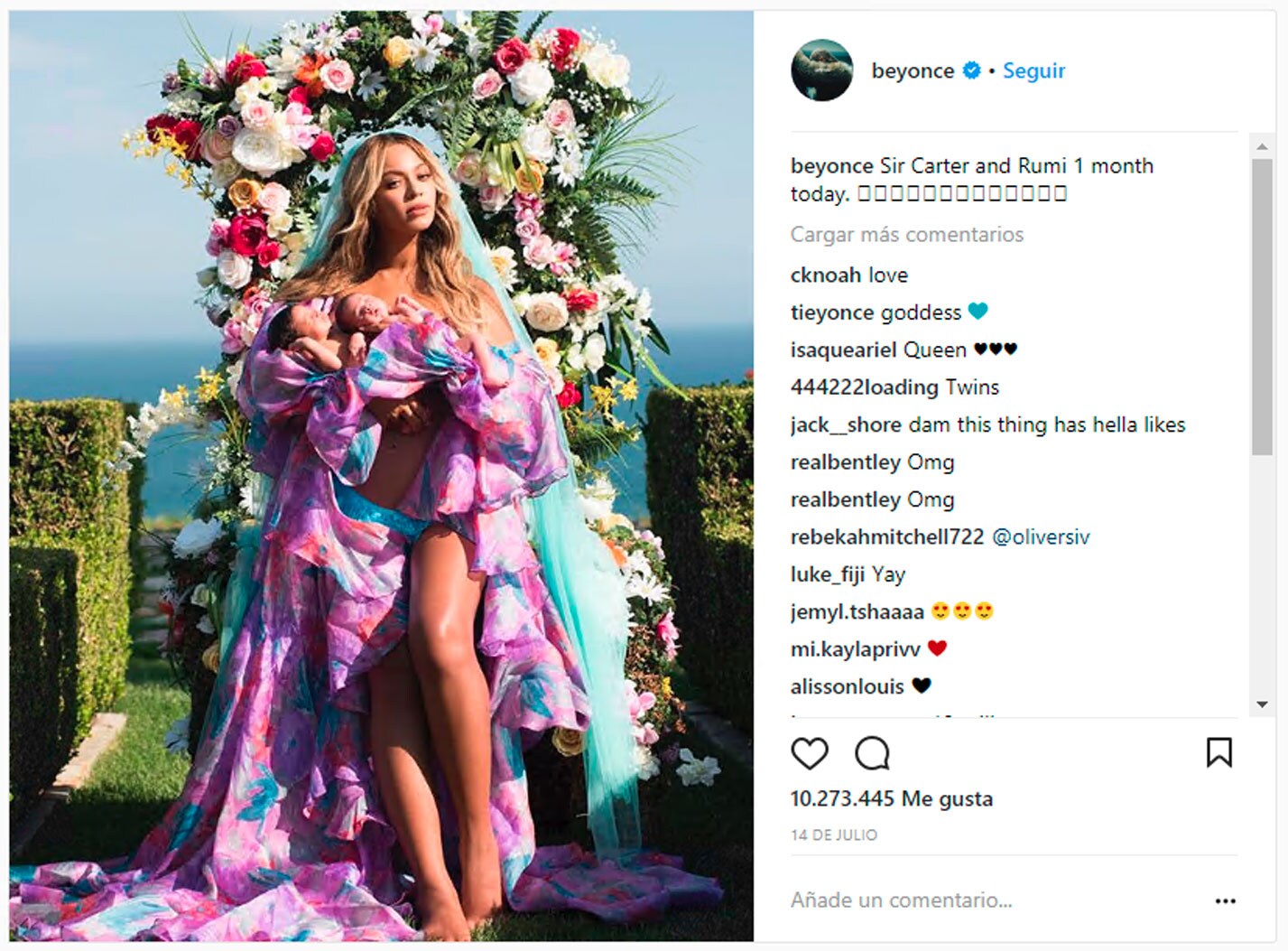 La 4ª fotografías más likeada en Instagram durante 2017