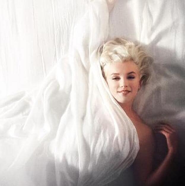 Marilyn Monroe en una de las fotoa de la sesión que Kirkland hizo para la revista Look
