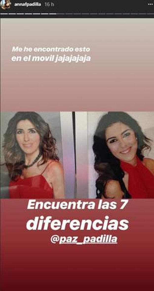 Anna Ferrer muestra en sus redes sociales el parecido que tiene con su madre, Paz Padilla.