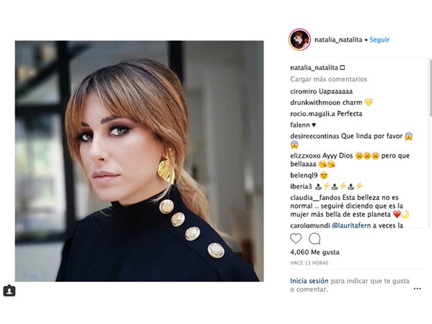 En el Instagram de la maquilladora Natalia Belda la piel de Blanca no está tan bronceada como en las fotos posteriores de photocall.