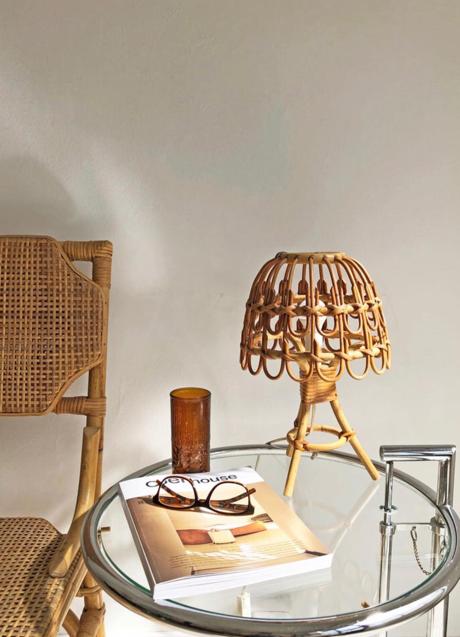 Lámpara de mimbre de Almacén Alonso/@elalmacenalonso