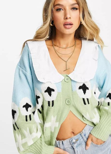 Cárdigan estampado de Asos, 49,99€.