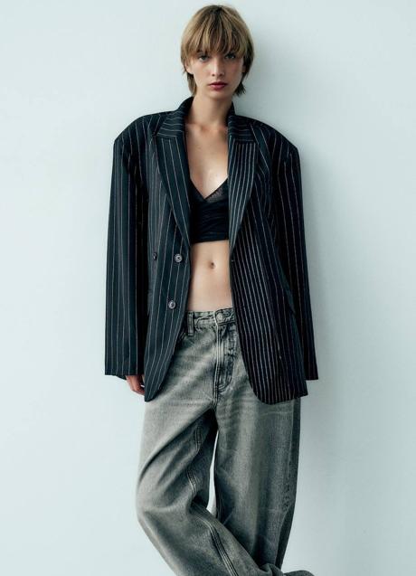 Americana con raya diplomática masculina