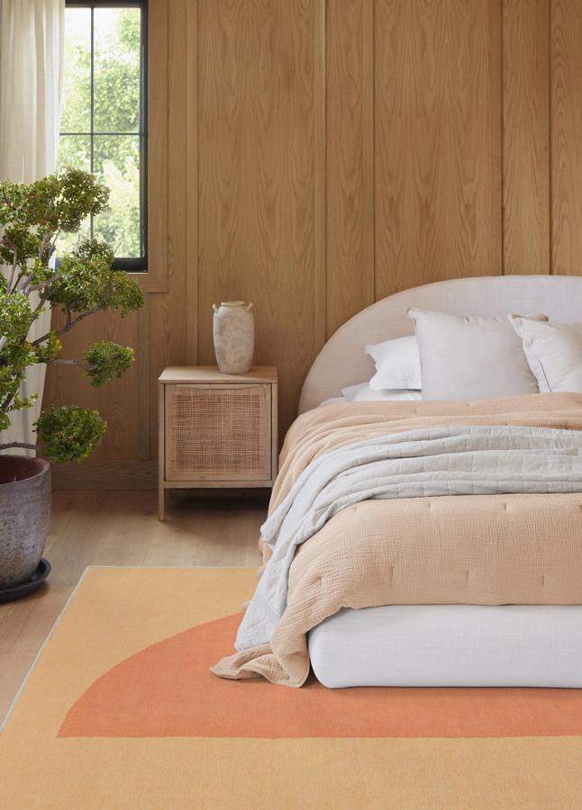 El uso del Peach Fuzz en decoración, según Pantone. Foto: Instagram Pantone.