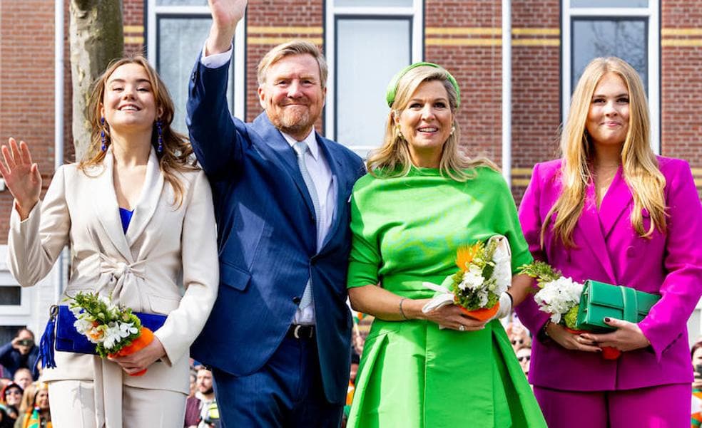 Los mejores looks de Máxima de Holanda en el Día del Rey: tocados extravagantes, colores potentes y muchas flores