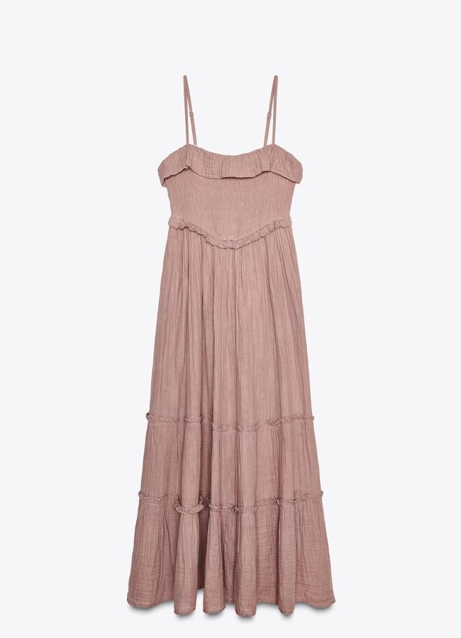 Entertainment news Celebrity gossip Movie and TV show updates Latest celebrity news Trending entertainment stories Vestido con fruncido de Zara.
