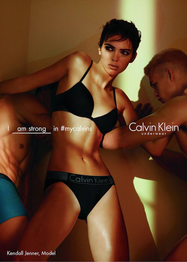 Kendall Jenner en la campaña de #Mycalvins