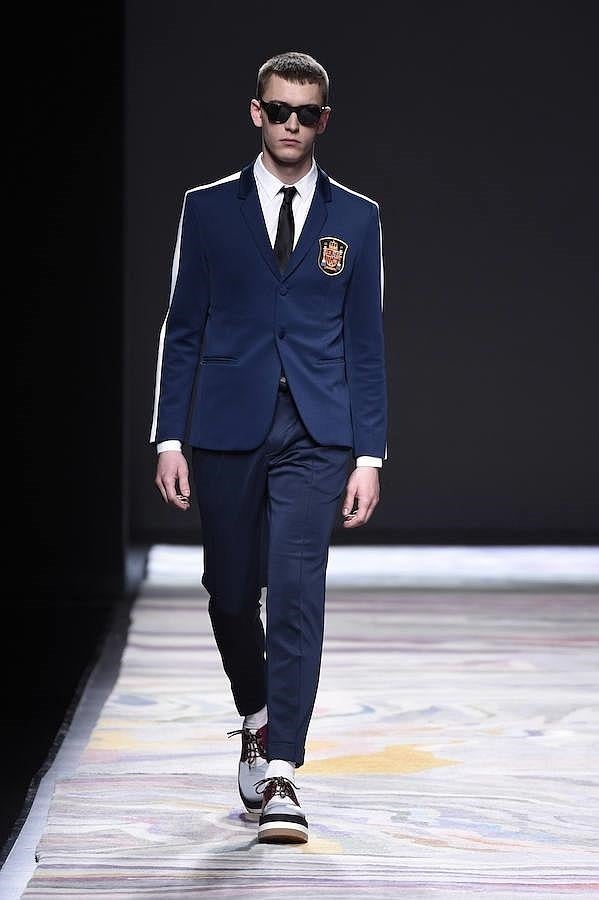 Desfile Davidelfín en la MBFWM: look masculino