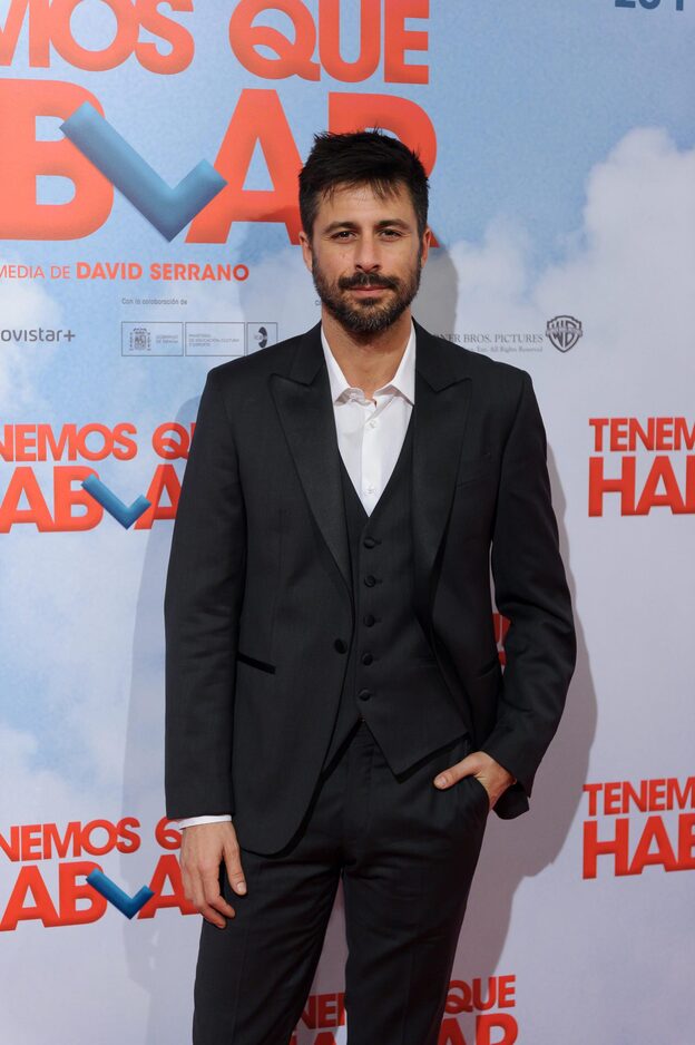 Hugo Silva en el estreno de 'Tenemos que hablar'./corazón tve.