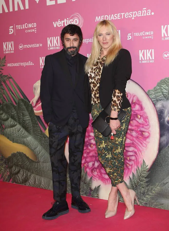 Juanjo Oliva y Topacio Fresh en el estreno de 'Kiki, el amor se hace'