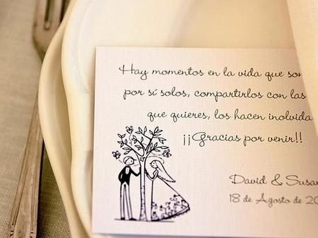 Que no falten unas palabras para tus invitados...