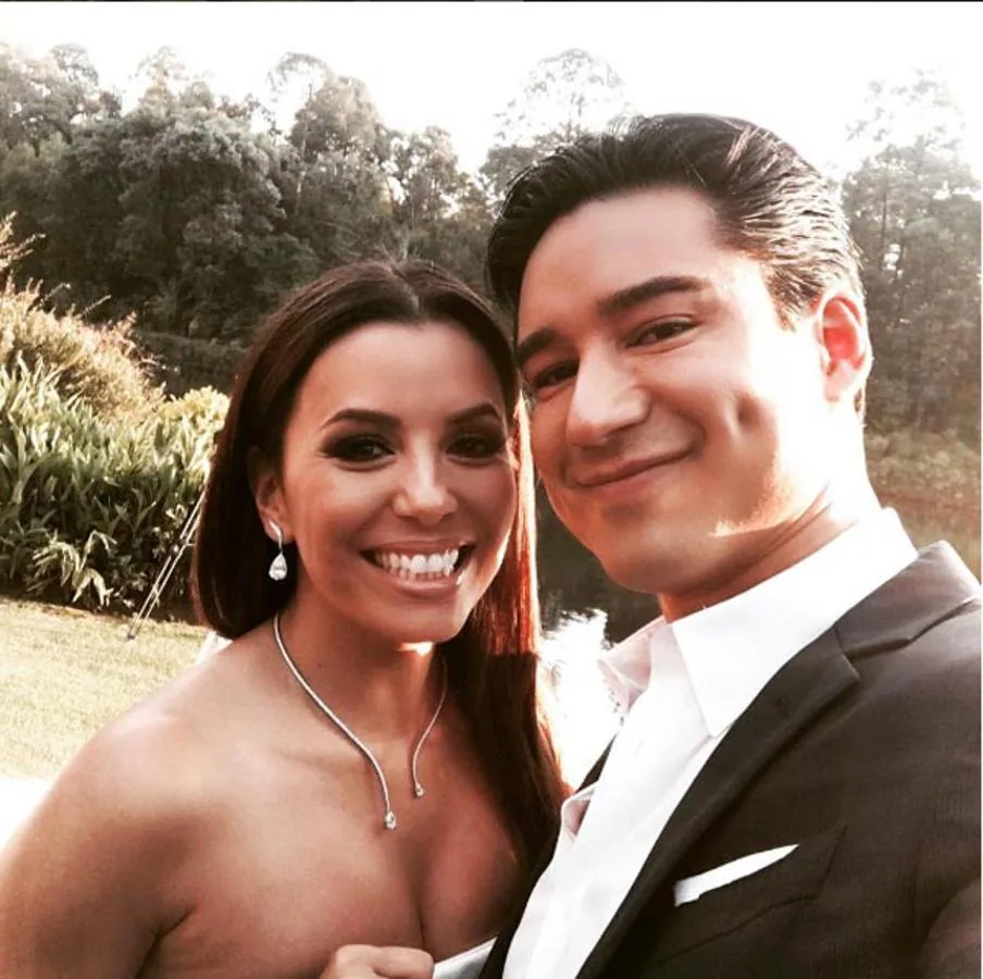 El 'selfie' de Mario López con la novia, Eva Longoria