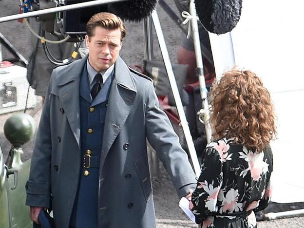 Brad Pitt en el rodaje de 'Allied'./cordon press.