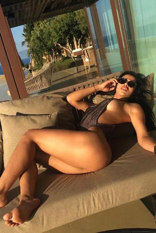 Paula Suárez durante la estancia en Ibiza en la que coincidió con Cristiano Ronaldo./instagram.