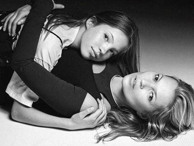 Kate Moss y su hija para Vogue Italia/Instagram