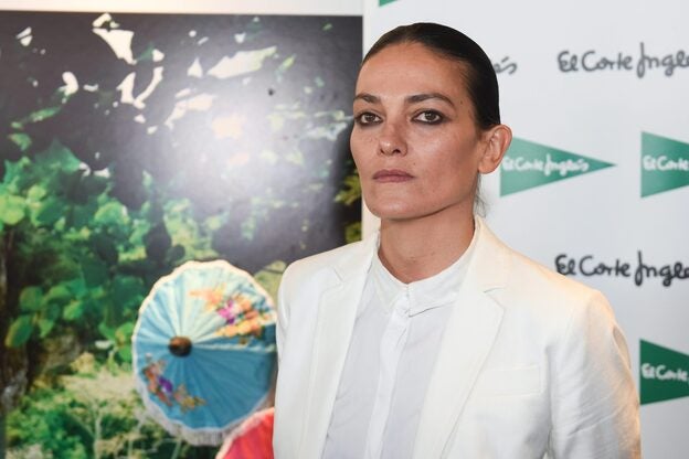 Laura Ponte durante el acto en El Corte Inglés./cordon press.