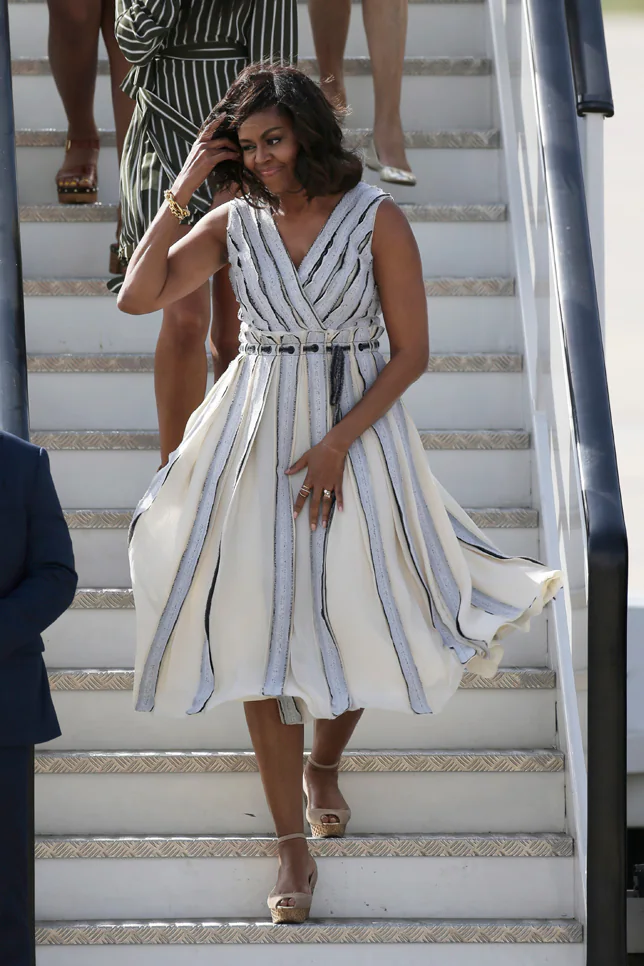 Así fue la llegada de Michelle Obama a España