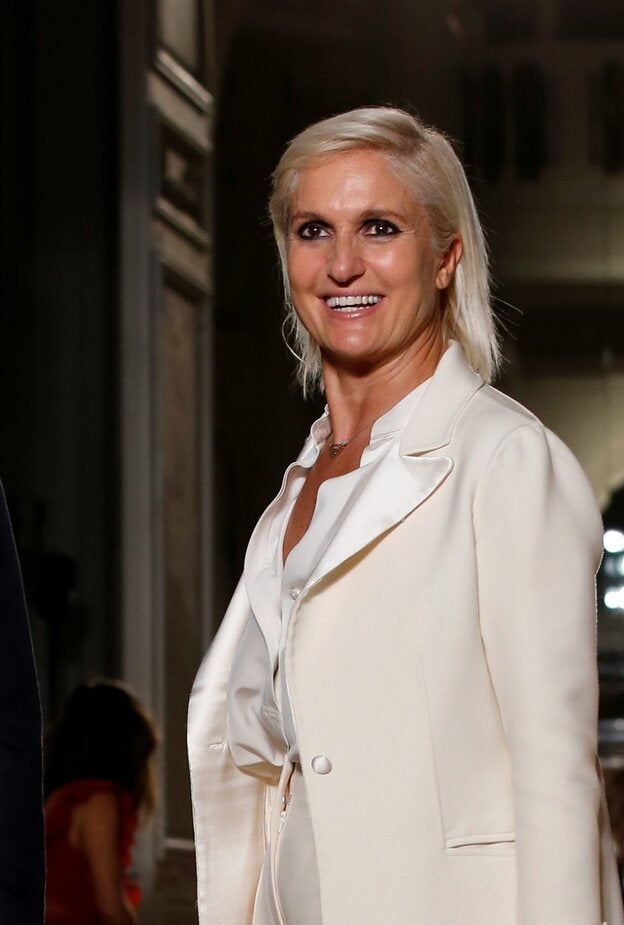 Maria Grazia Chiuri en su último desfile para Valentino/Cordon press