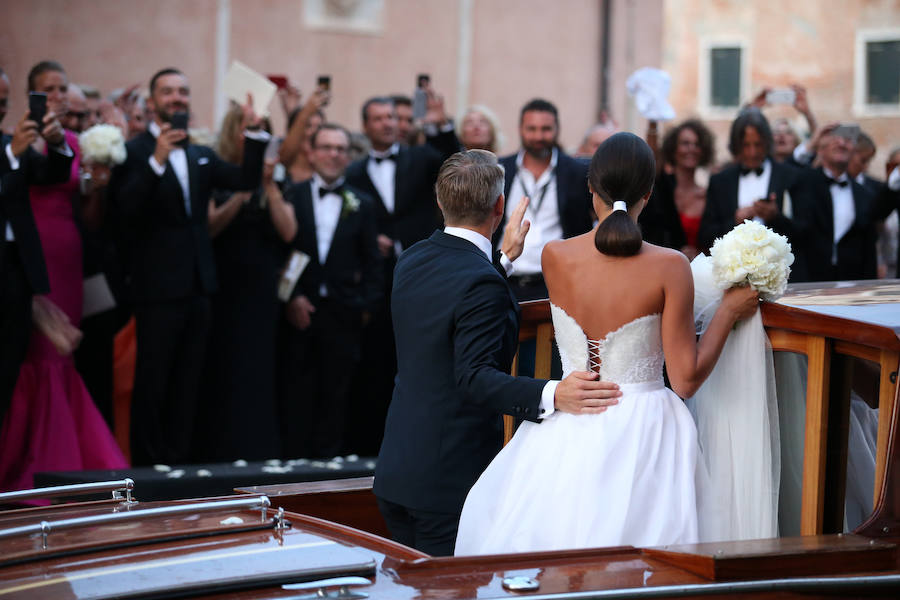 Ana y Bastian tras la ceremonia religiosa