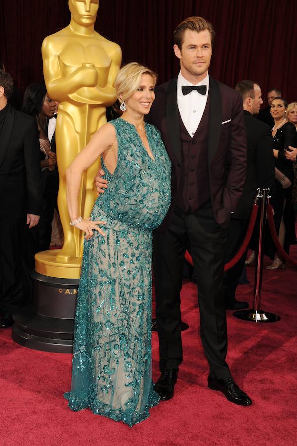 Elsa Pataky y Chris Hemsworth en los Oscar