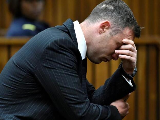 Oscar Pistorius durante el juicio en el que fue condenado por asesinato./cordon press.