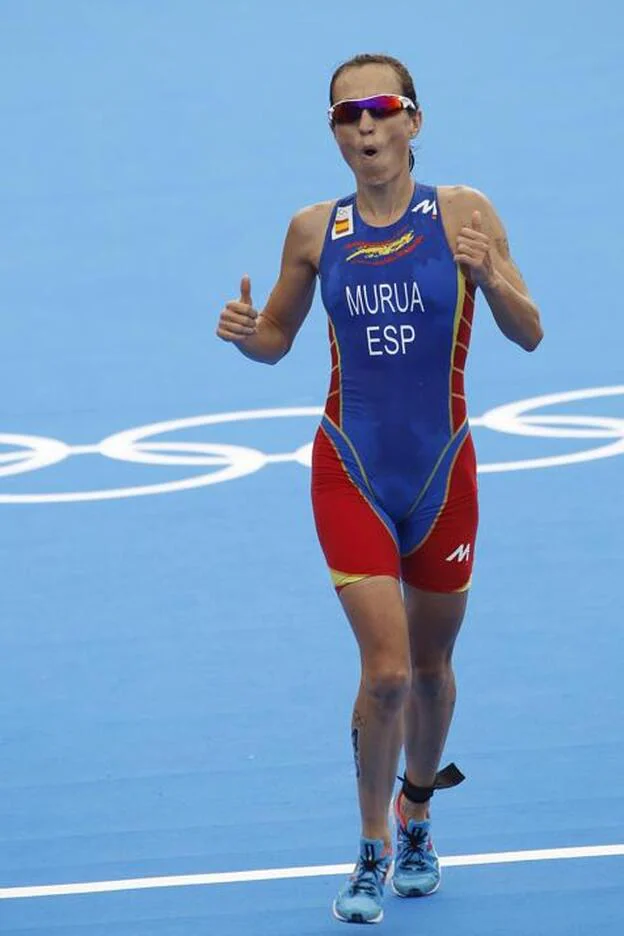 Ainhoa Murua llegando a meta en los Juegos de Londres 2012./gtres.