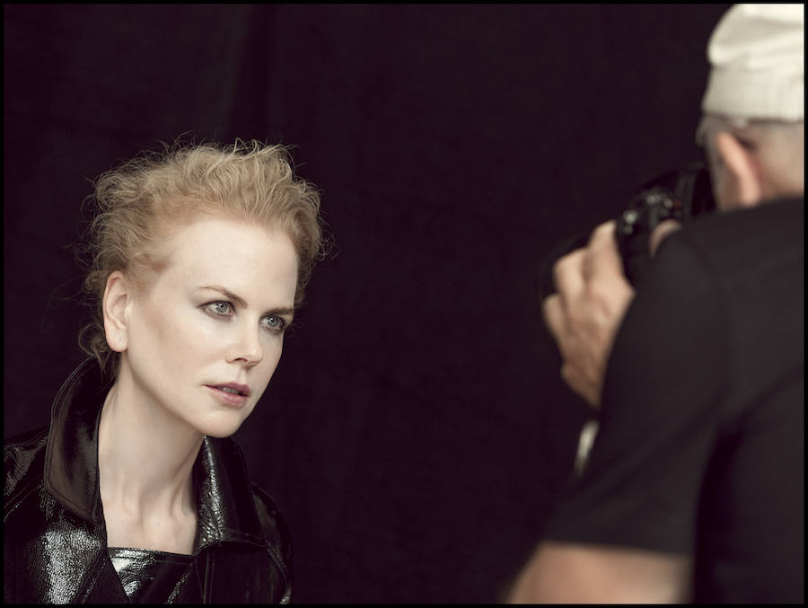 Nicole Kidman durante la sesión para Peter Lindbergh