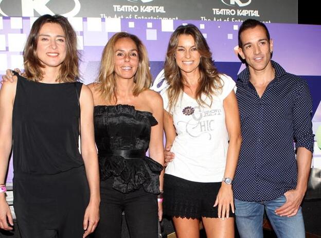 Sandra Barneda, Rocío Carrasco, Mónica Martínez y Josep Ferré (Soledad León de Salazar), las presentadoras de 'Hable con ellas', no estuvieron acompañadas por Alba Carrillo./gtres.