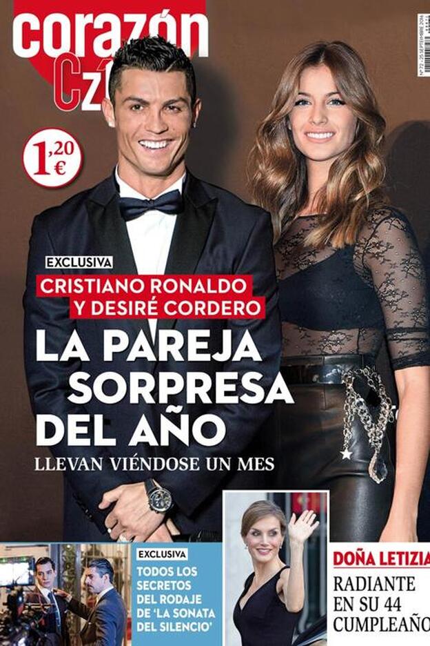 Cristiano Ronaldo y Desiré Cordero, pareja sorpresa en la portada de Corazón