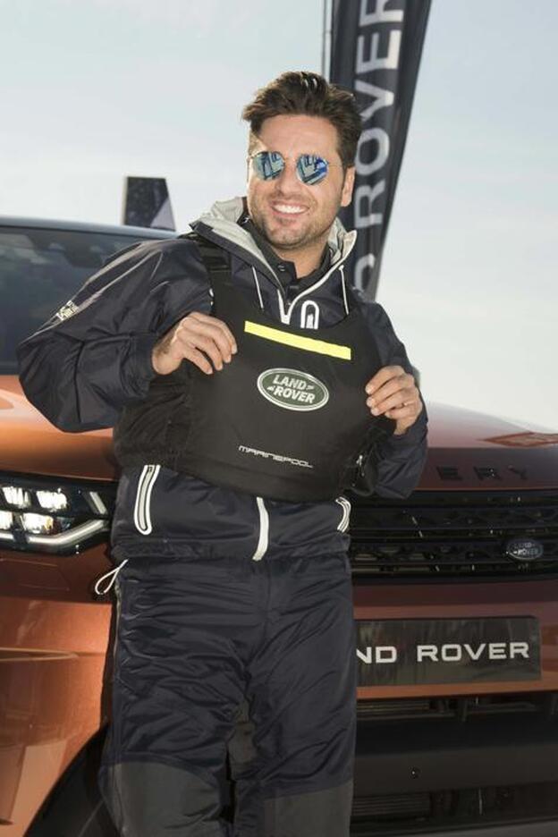 David Bustamante en la regata The Extreme Sailing Series que patrocina Land Rover en Lisboa./