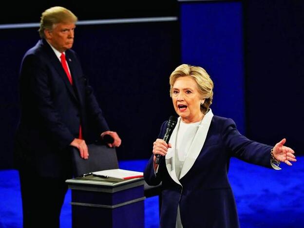 Los políticos estadounidenses Hillary Clinton y Donald Trump./Cordon press