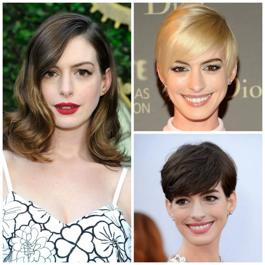 Los cambios de look de las famosas: Anne Hathaway