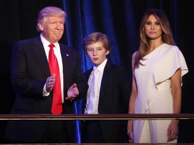 Donald Trump vivirá en la Casa Blanca y Melania en la Torre Trump junto al pequeño Barron./Cordon Press