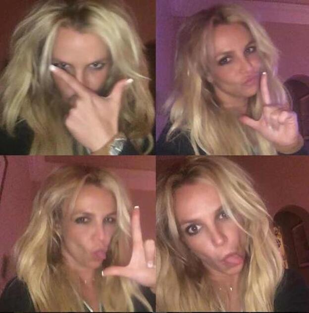 Britney Spears haciendo muecas en la imagen con la que ha confirmado que está viva./instagram.