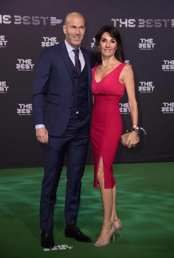 Zinedine y Véronique Zidane en los Premios The Best 2017