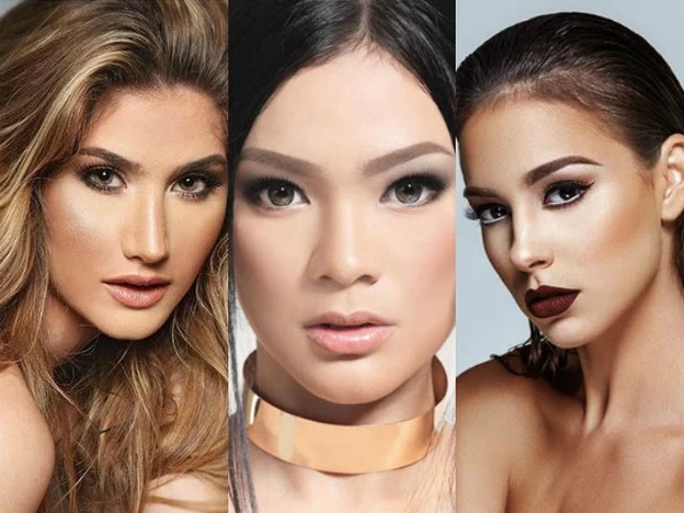 Las candidatas de Venezuela, Filipinas y Barbados a Miss Universo./www.misuniverse.com