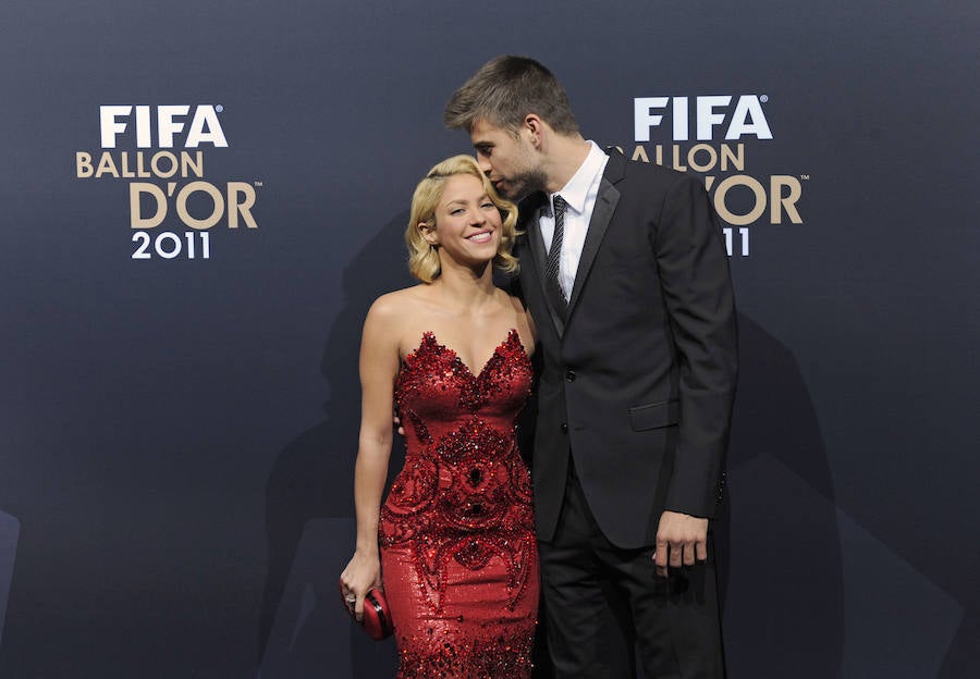 Las imágenes más tiernas de Shakira y Piqué: Gala Balón de Oro