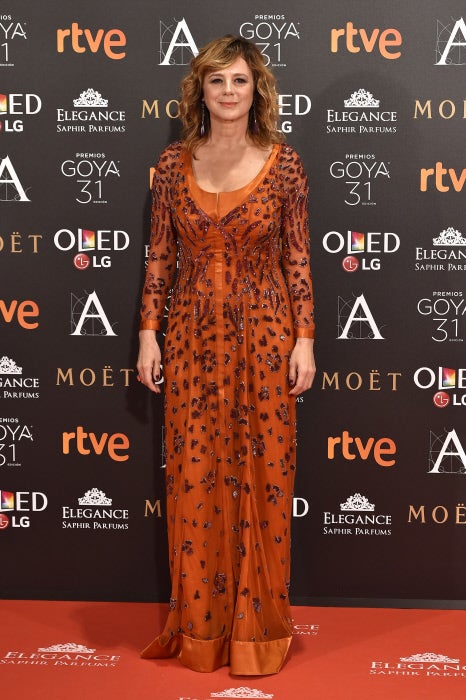 Goya 2017: Emma Suárez en la alfombra roja