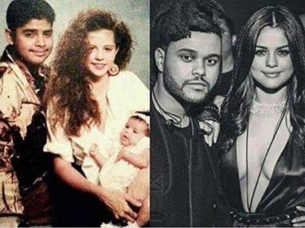 Comparativa entre el padre de Selena Gómez, de joven, y su actual pareja./instagram.