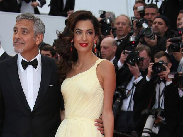 George y Amal Clooney en el festival de Cannes/GTRES