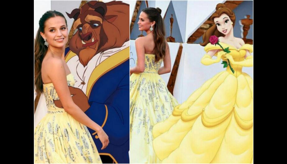 El meme de lo look de Alicia Vikander: Oscar 2016