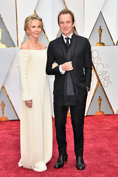 Oscars 2017: Sting y Trudie Styler, en la alfombra roja